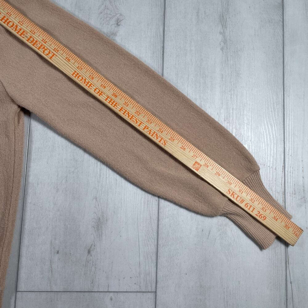 Vintage Arnold Palmer Cardigan Sweater Mens Size L Beige Robert Bruce - Picture 9 of 9